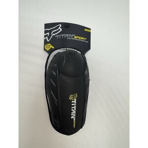 Fox Racing Titan Sport Youth Elbow Guards Black Pair MX Skateboard Off-Road ATV